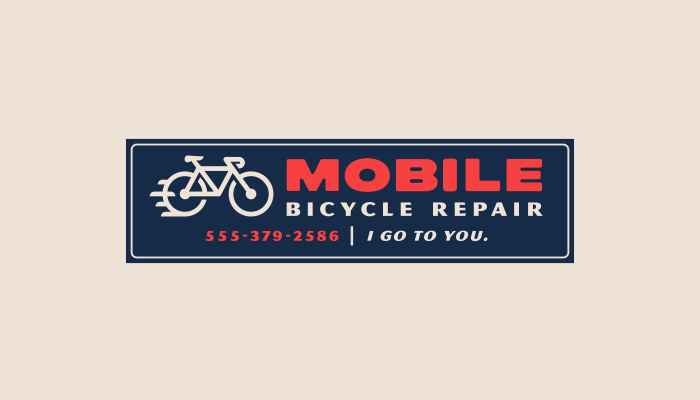 Mobile Bicycle Repair logo design